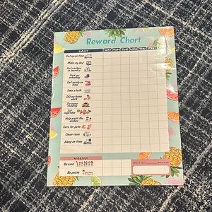 Colorful Reward Chart with Fruit Design